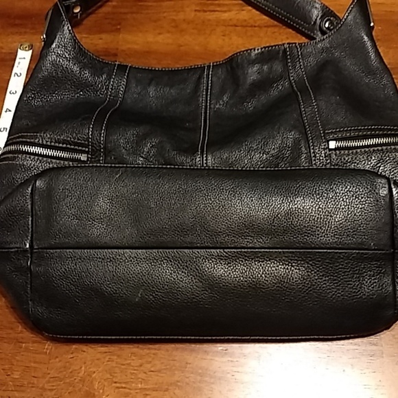 Tignanello black leather shoulder bag. - Picture 3 of 7